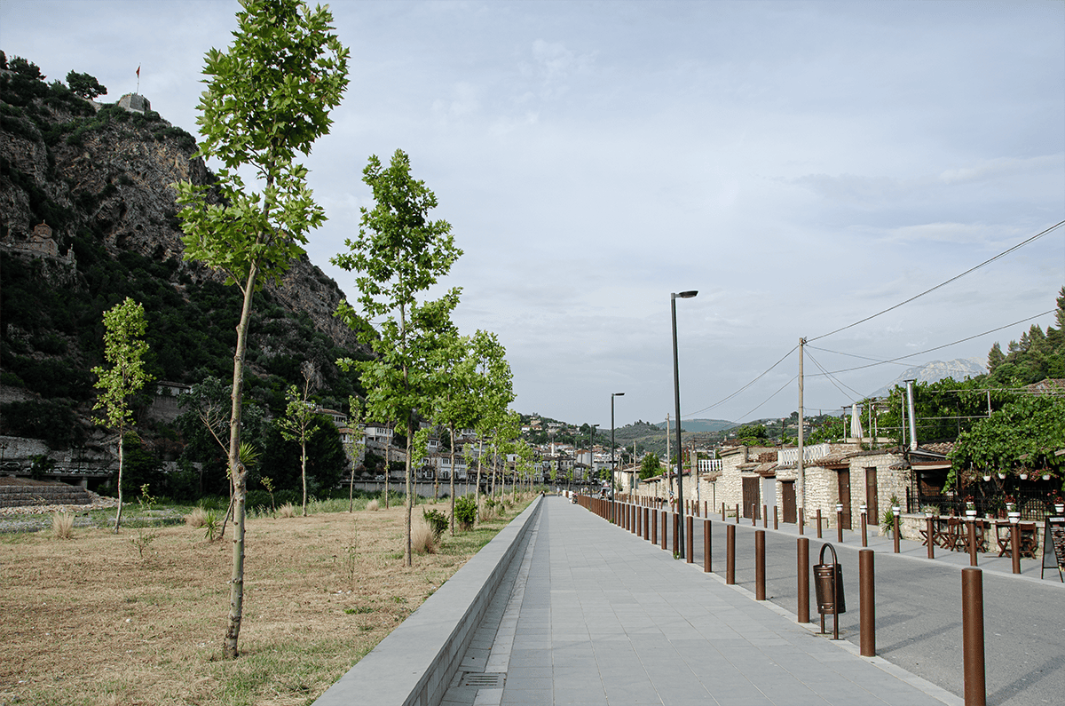 Osum River Promenade, Berat, Albania