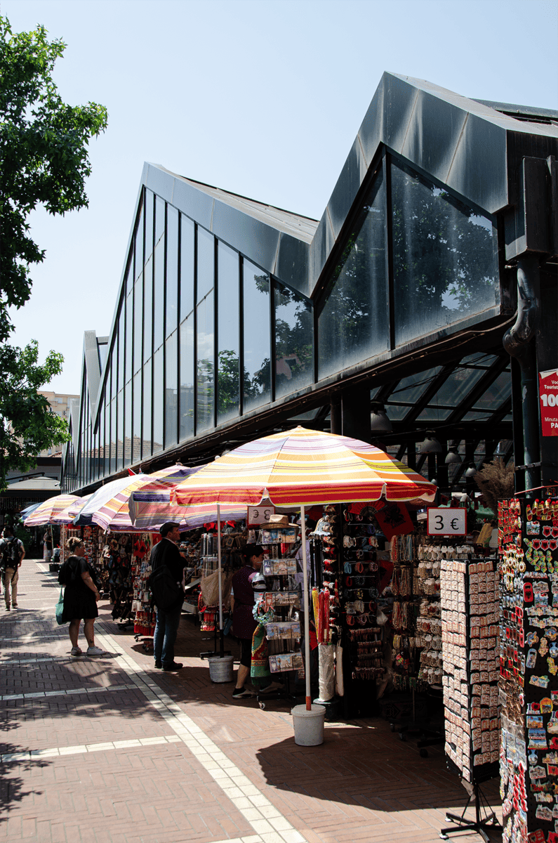 Pazari i Ri Market in Tirana, Albania