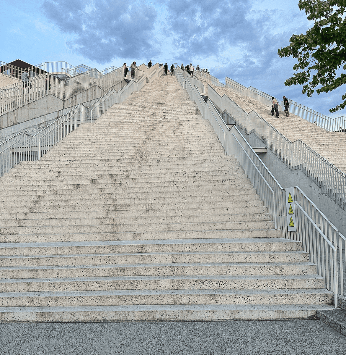 The Pyramid of Tirana in Tirana, Albania